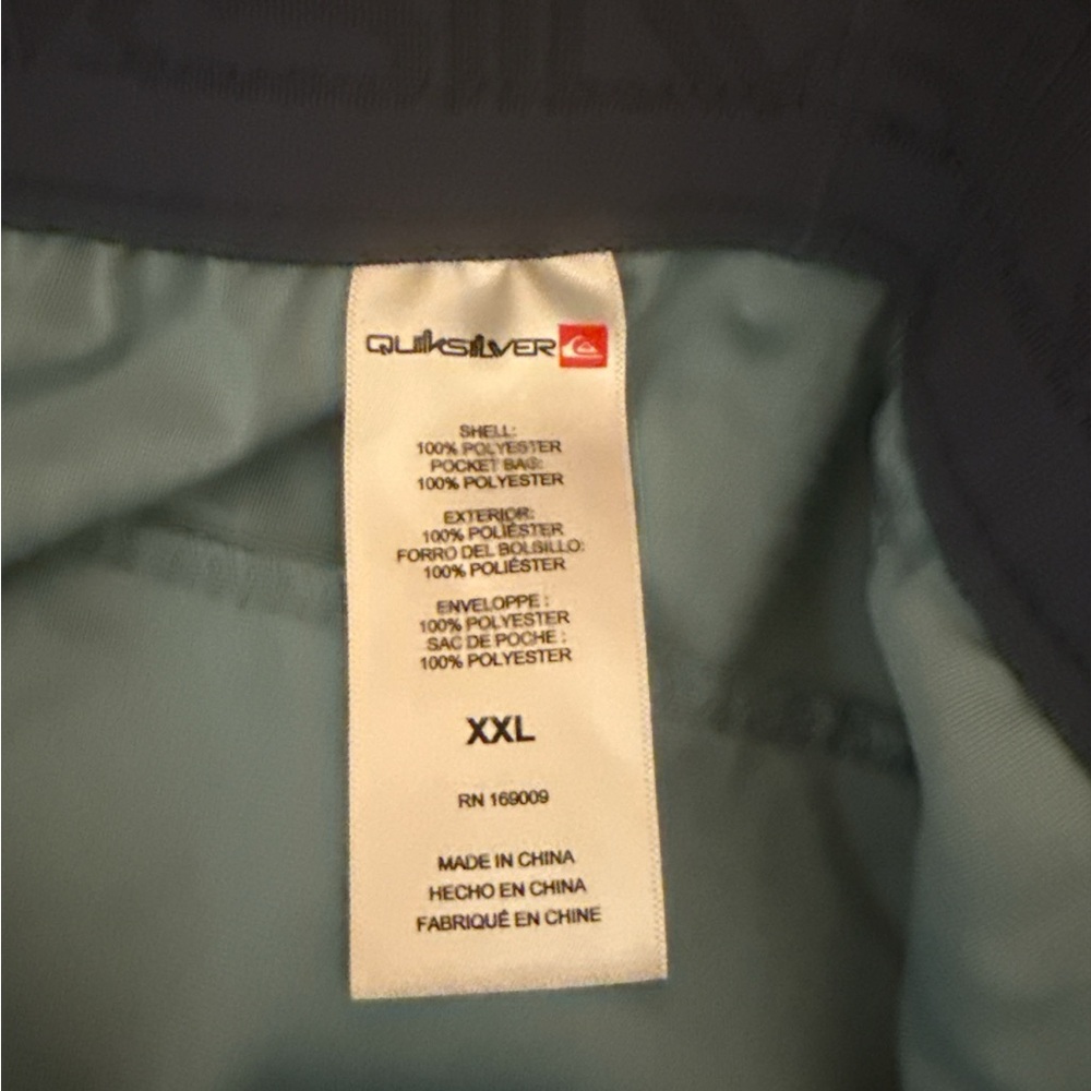 Quiksilver Men's Hybrid  Blue Shorts Moisture Wicking  XXL 7’inseam NWT - Picture 5 of 5